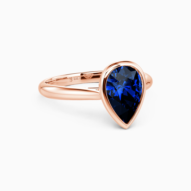 "Love Longing" Pear Cut Solitaire Engagement Ring