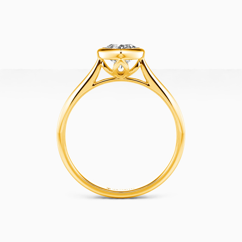 "Love Longing" Pear Cut Solitaire Engagement Ring