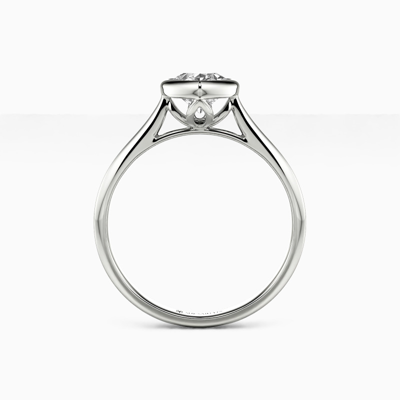 "Love Longing" Pear Cut Solitaire Engagement Ring