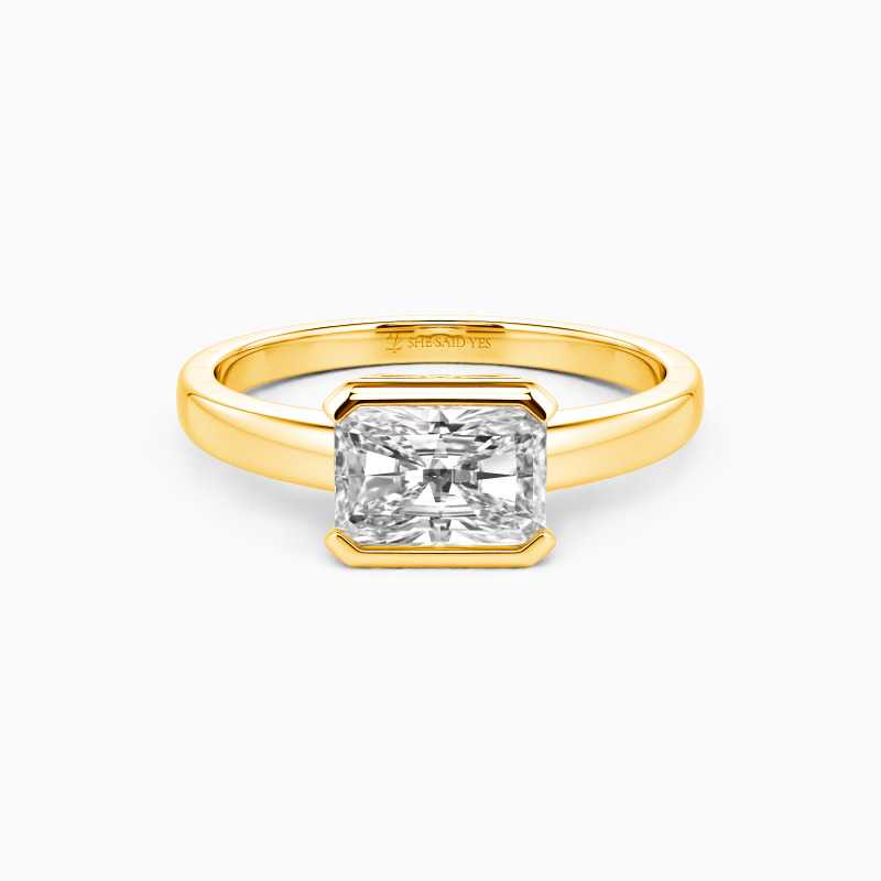 "Love And Adore" Radiant Cut Solitaire Engagement Ring