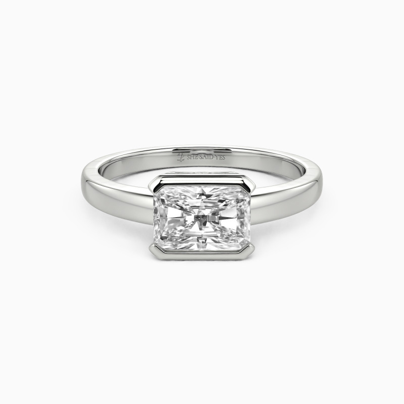 "Love And Adore" 1ct Radiant Cut Solitaire Engagement Ring