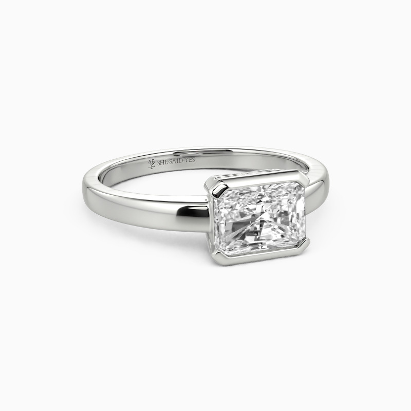"Love And Adore" 1ct Radiant Cut Solitaire Engagement Ring