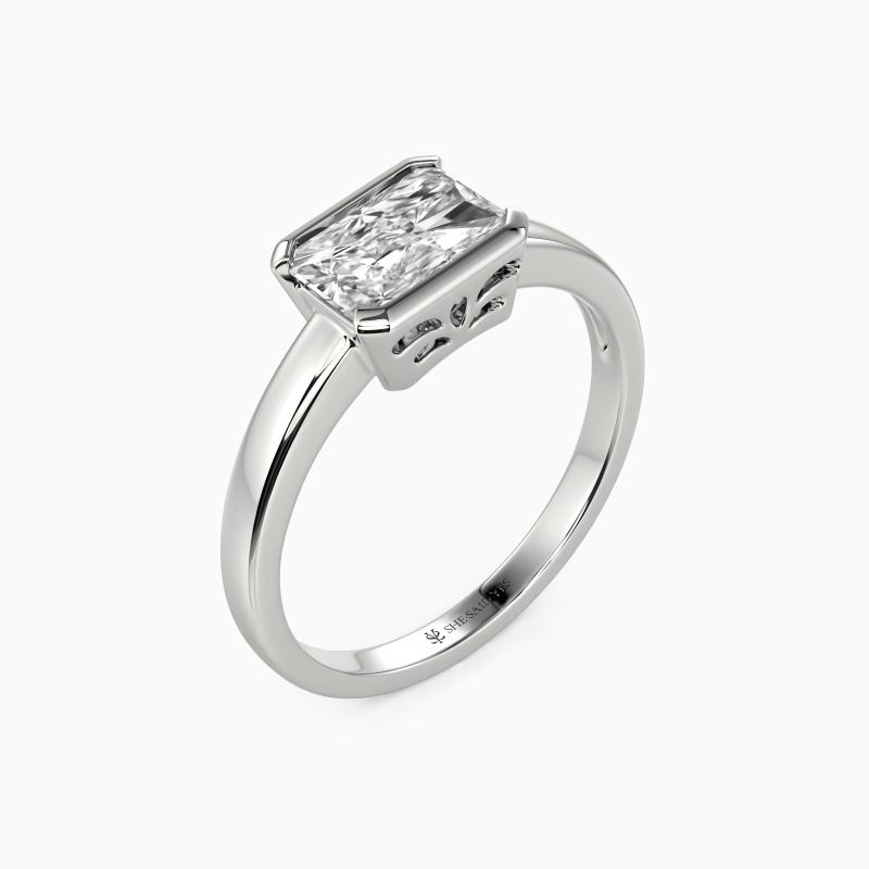 "Love And Adore" 1ct Radiant Cut Solitaire Engagement Ring