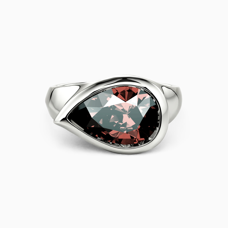 "Tears For Souls" Pear Cut Solitaire Engagement Ring