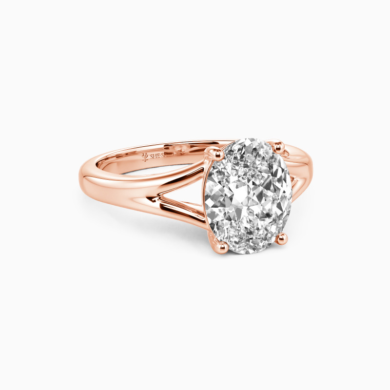 "The Bright Star" Oval Cut Solitaire Engagement Ring