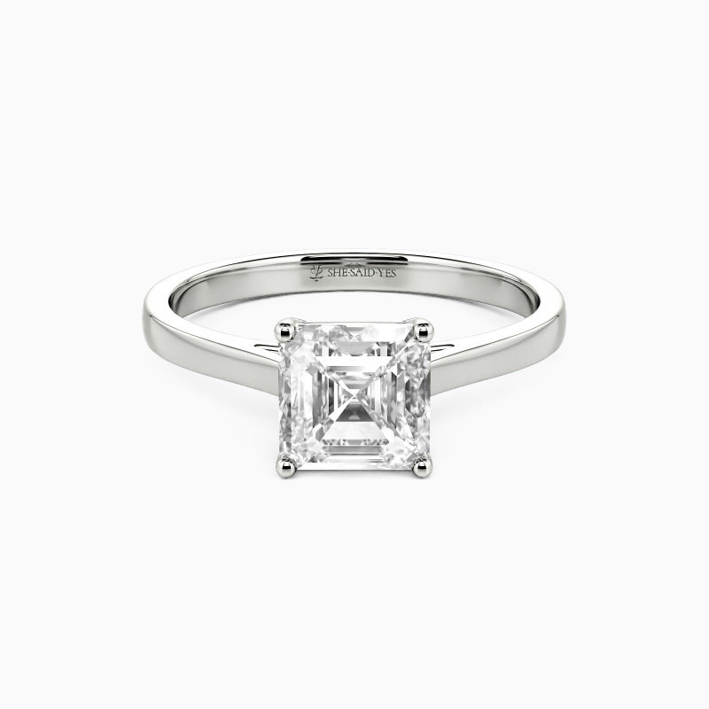 "Give You My All" 0.5ct Asscher Cut Solitaire Engagement Ring