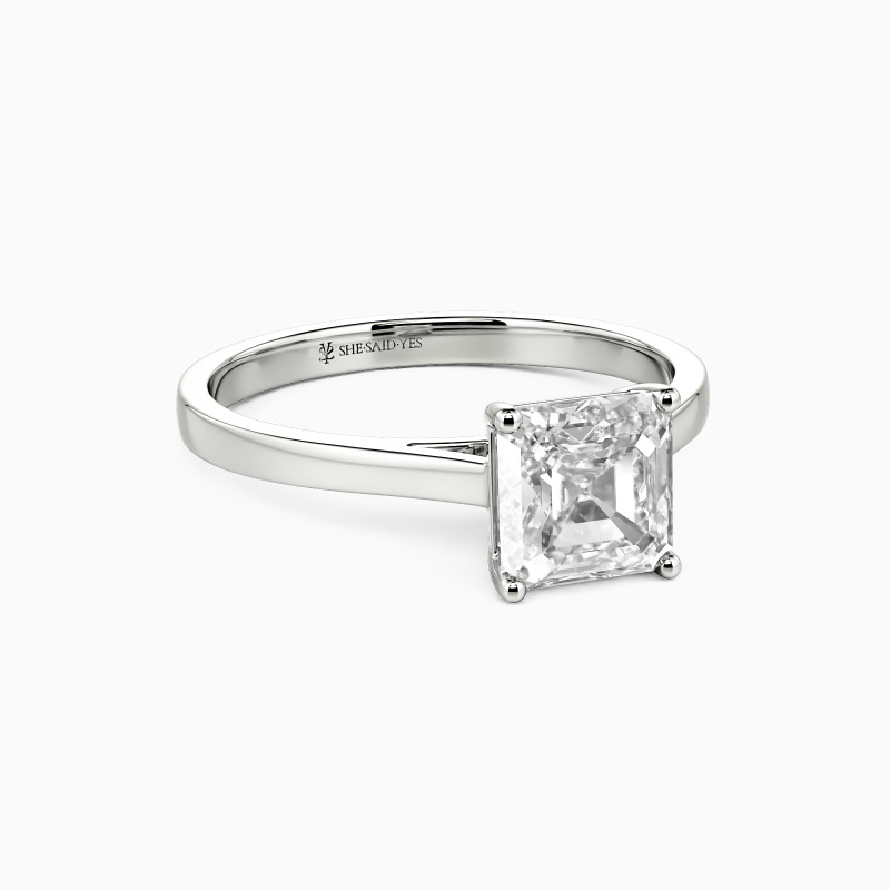 "Give You My All" 0.5ct Asscher Cut Solitaire Engagement Ring