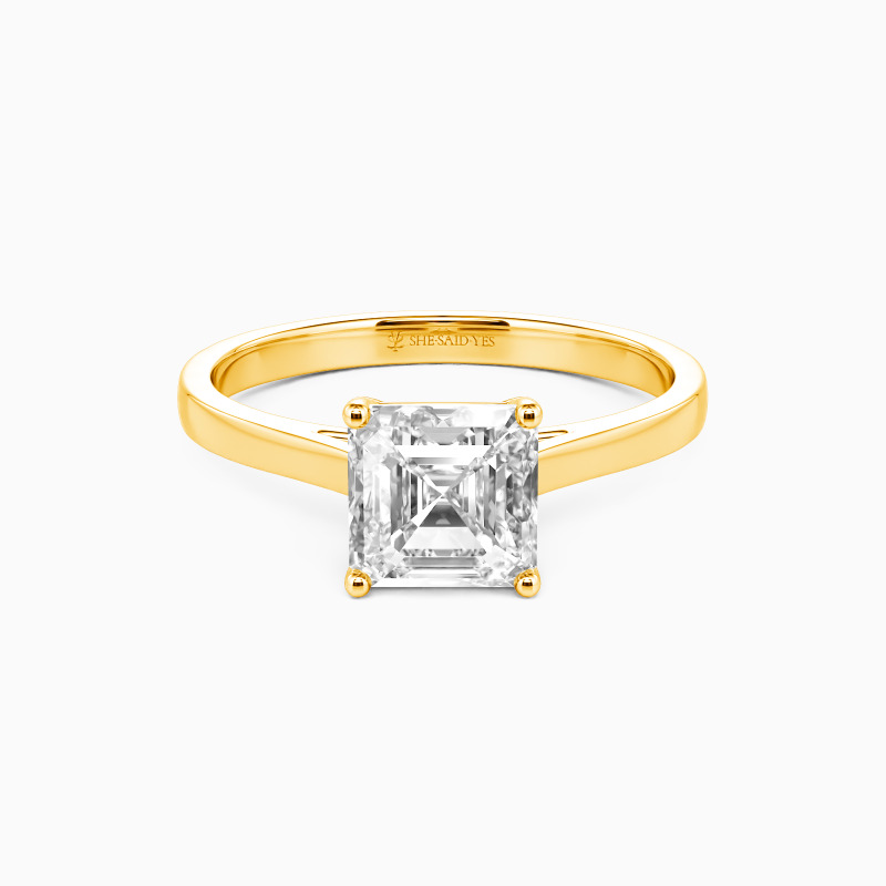 "Give You My All" 2ct Asscher Cut Solitaire Engagement Ring