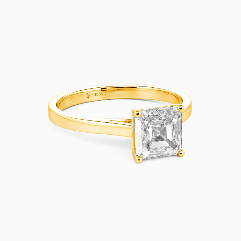 "Give You My All" 2ct Asscher Cut Solitaire Engagement Ring