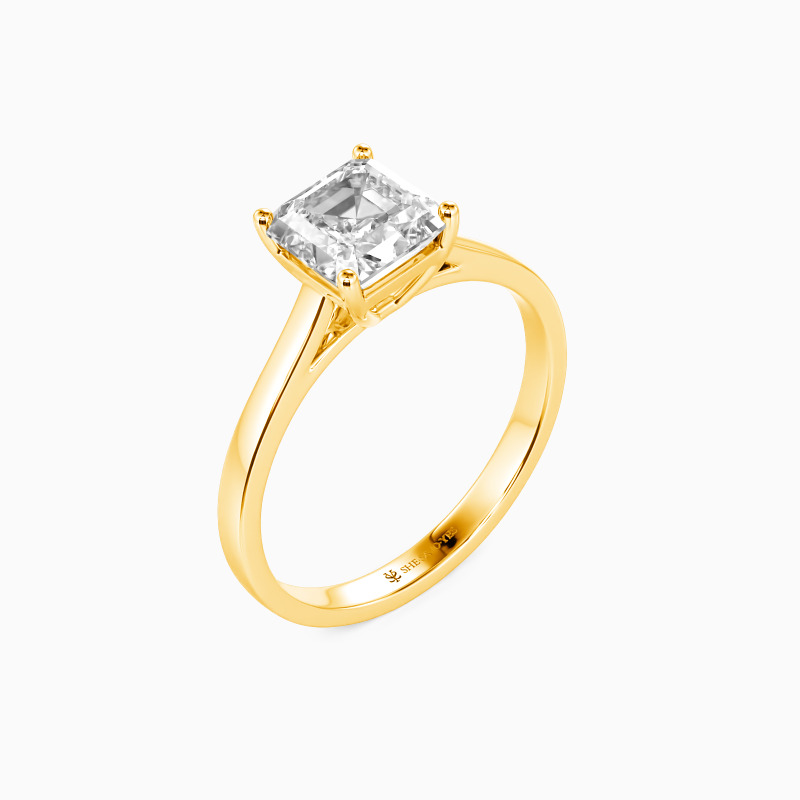 "Give You My All" 2ct Asscher Cut Solitaire Engagement Ring