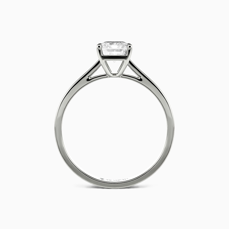 "Mein ganzes Sein" 0,8ct Smaragd-Schliff Solitärring