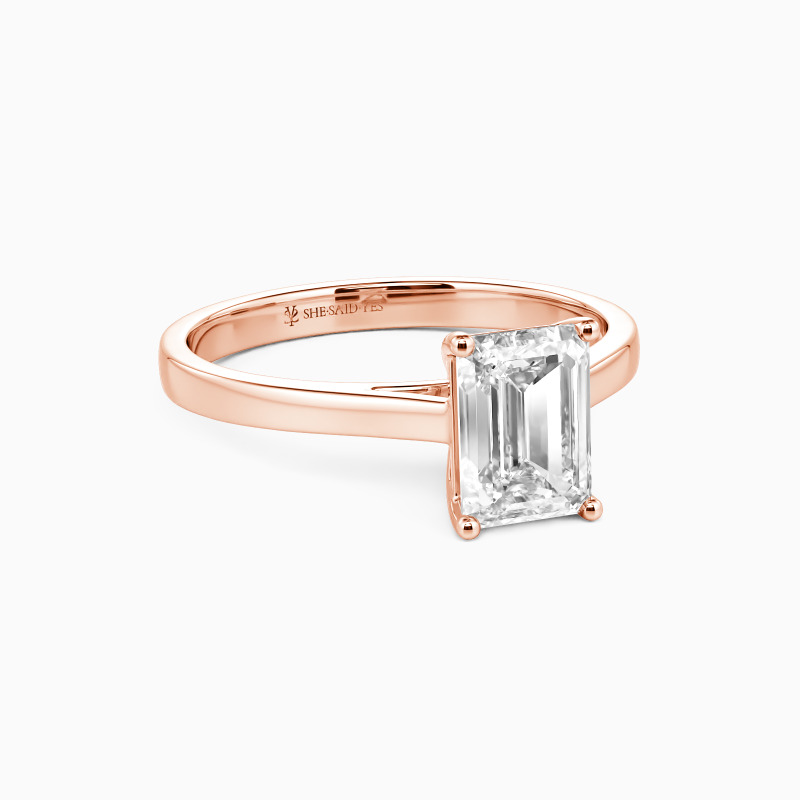"Give You My All" 3ct Emerald Cut Solitaire Engagement Ring