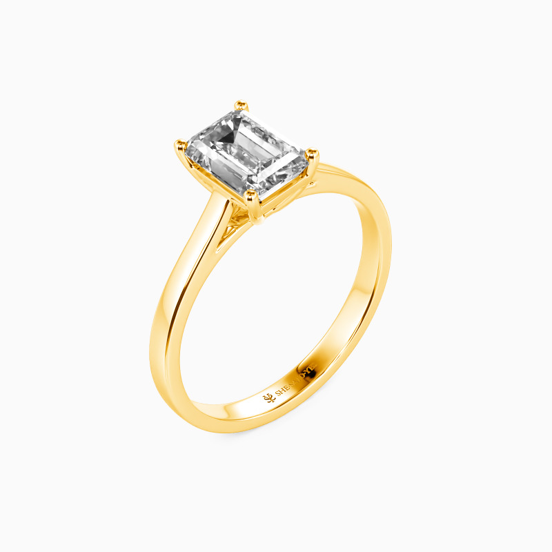 "Give You My All" Emerald Cut Solitaire Engagement Ring