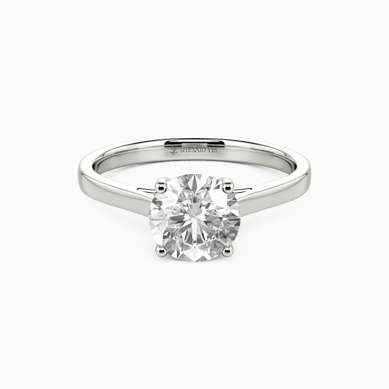 "Mein ganzes Sein" 0,8ct Rundschliff Solitärring