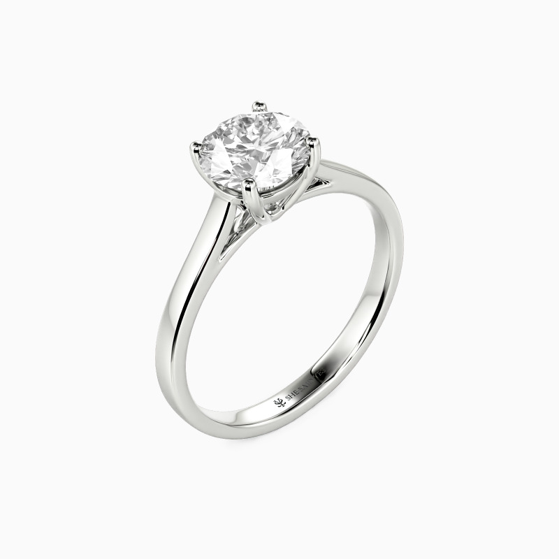 "Mein ganzes Sein" 0,8ct Rundschliff Solitärring
