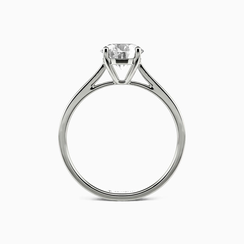 "Mein ganzes Sein" 0,8ct Rundschliff Solitärring