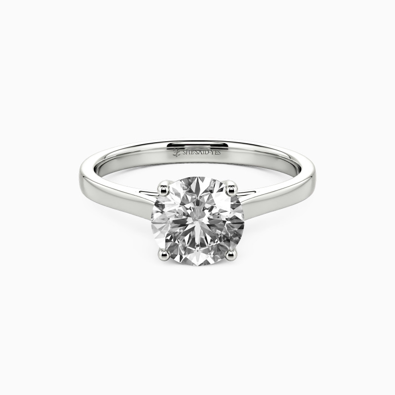 "Give You My All" Round Cut Solitaire Engagement Ring