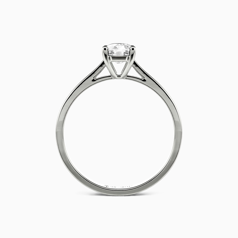 "Mein ganzes Sein" 0,8ct Langkissen-Solitärring