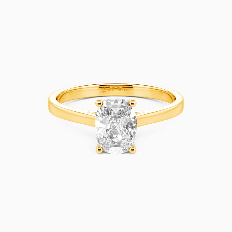 "Give You My All" 2ct Elongated Cushion Solitaire Engagement Ring