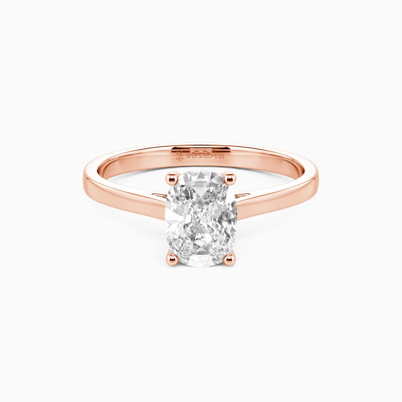 "Give You My All" 3ct Elongated Cushion Solitaire Engagement Ring
