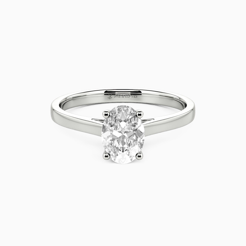 "Give You My All" 0.5ct Oval Cut Solitaire Engagement Ring