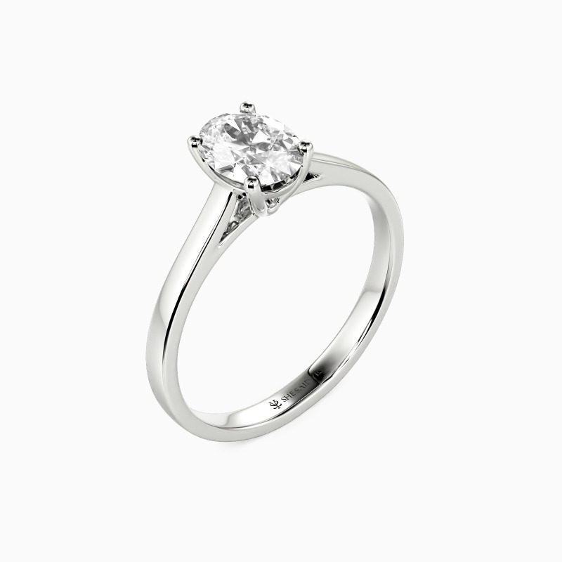 "Give You My All" 0.5ct Oval Cut Solitaire Engagement Ring