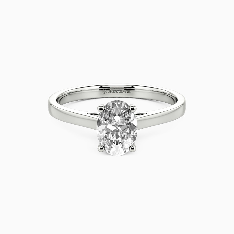 "Give You My All" Oval Cut Solitaire Engagement Ring