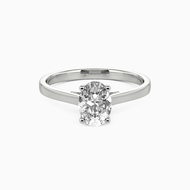 "Give You My All" Oval Cut Solitaire Engagement Ring