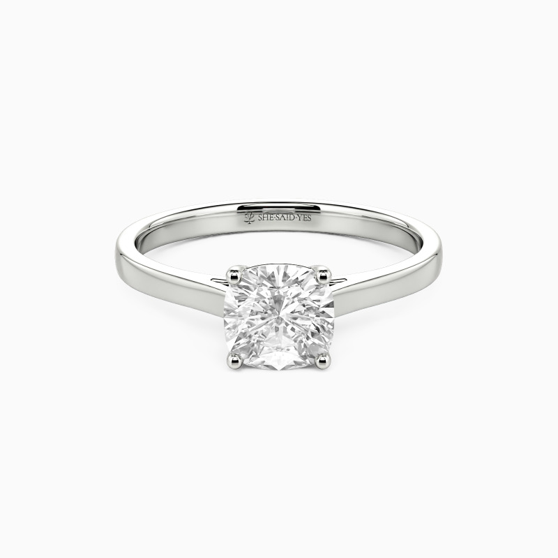 "Give You My All" 0.5ct Cushion Cut Solitaire Engagement Ring