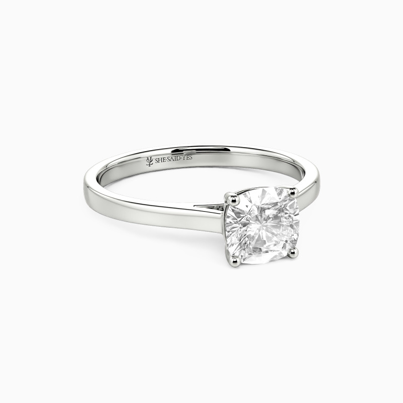 "Give You My All" 0.5ct Cushion Cut Solitaire Engagement Ring