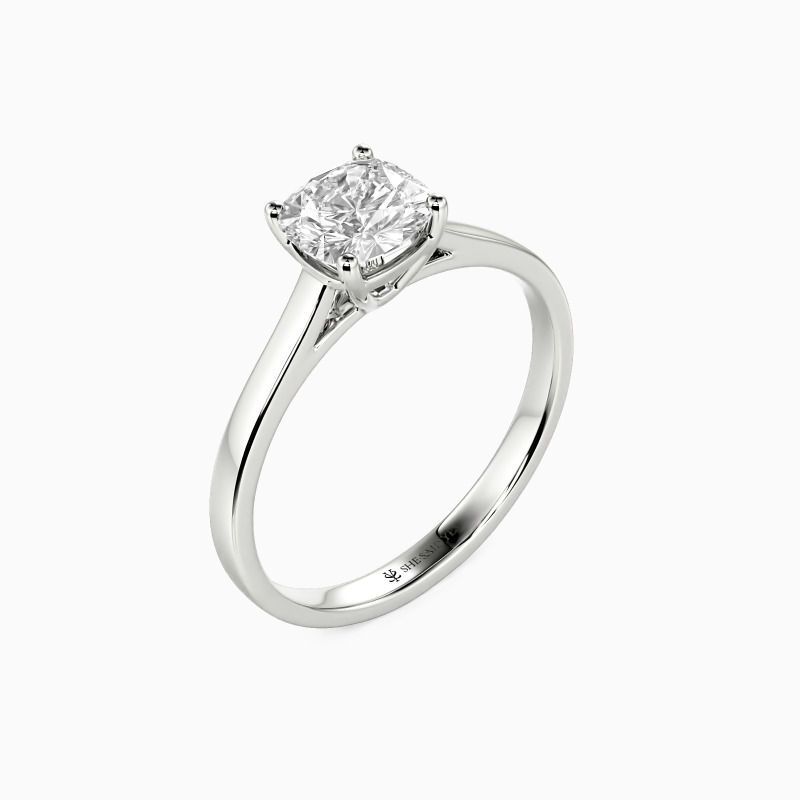 "Give You My All" 0.5ct Cushion Cut Solitaire Engagement Ring