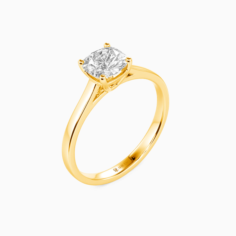 "Mein ganzes Sein" 2ct Kissen-Schliff Solitärring