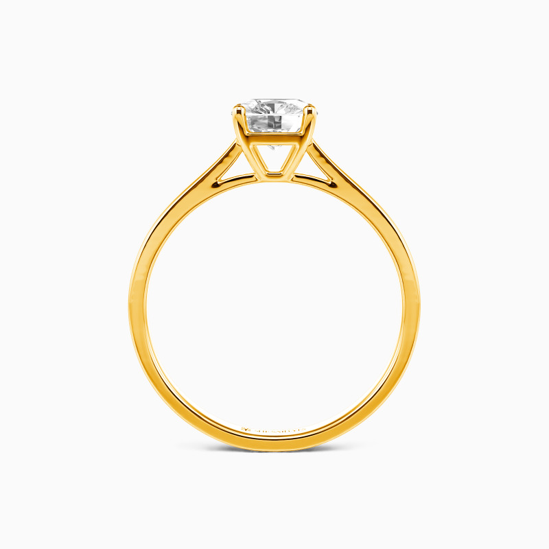 "Mein ganzes Sein" 2ct Kissen-Schliff Solitärring