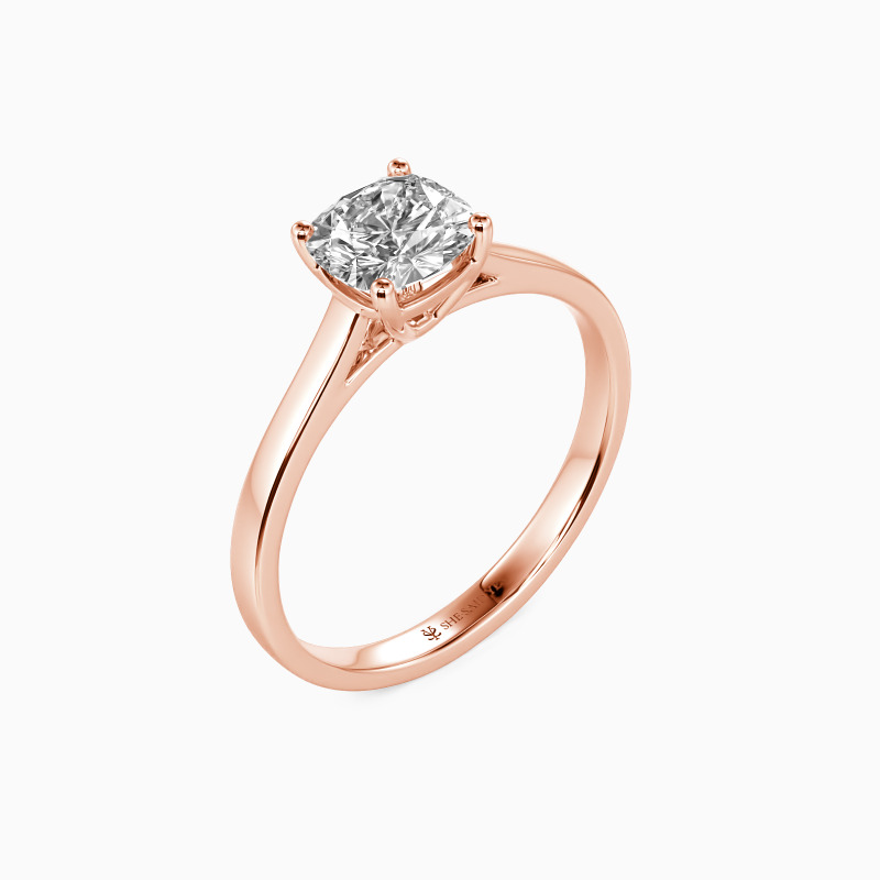 "Give You My All" Cushion Cut Solitaire Engagement Ring