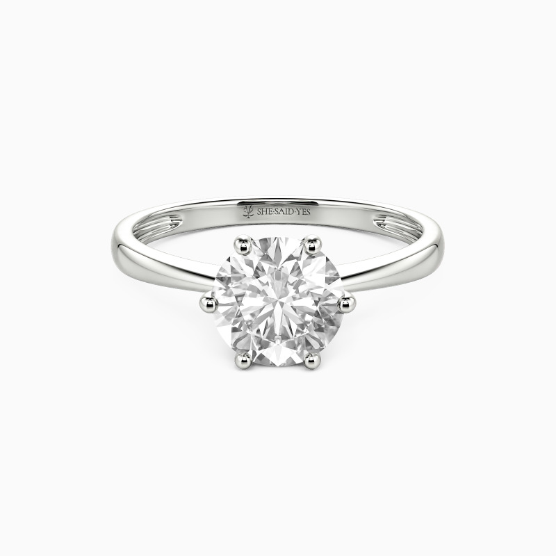 "You Mean The World To Me" 0.8ct Round Cut Solitaire Engagement Ring
