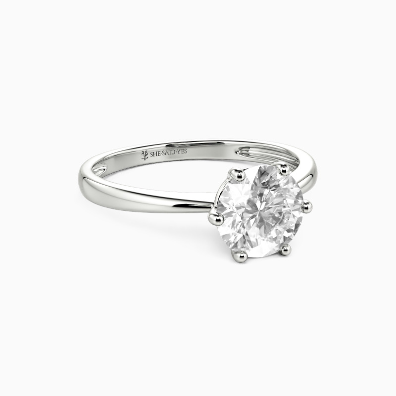"You Mean The World To Me" 0.8ct Round Cut Solitaire Engagement Ring