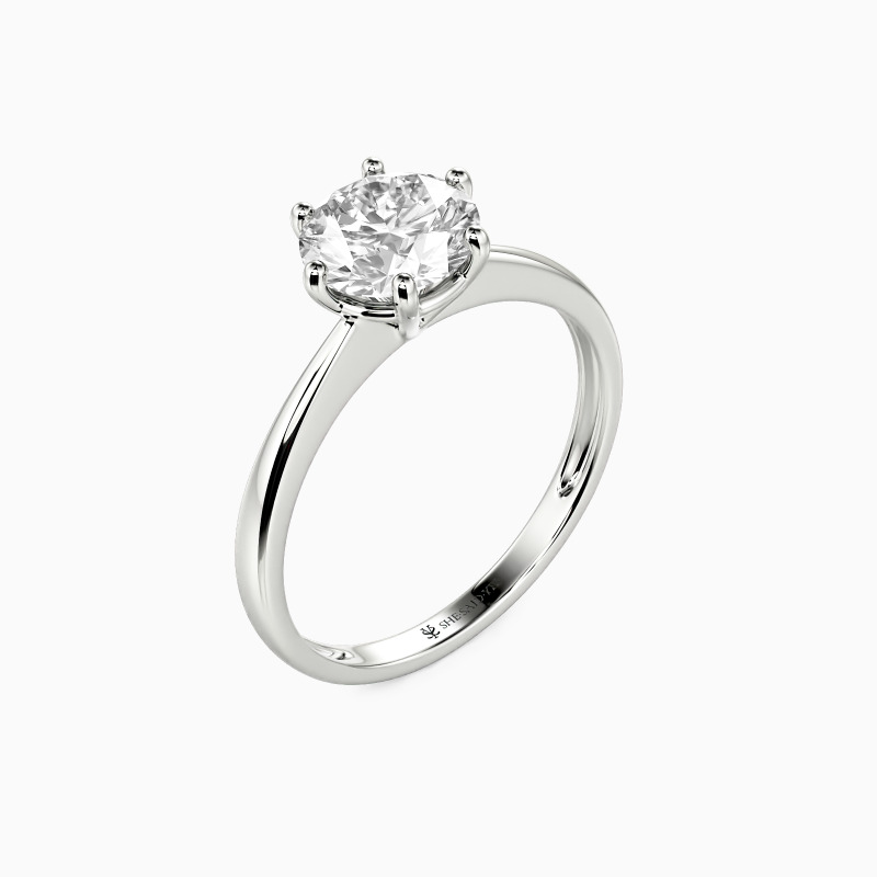 "You Mean The World To Me" 0.8ct Round Cut Solitaire Engagement Ring