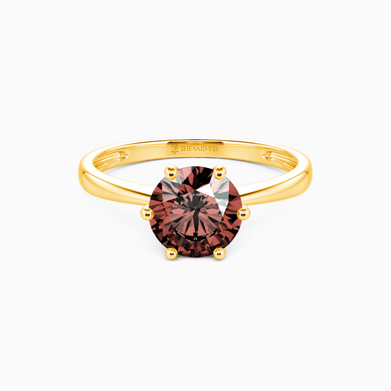 「心に灯る光」1.0ct ラウンドブリリアントカット ソリティア 婚約指輪