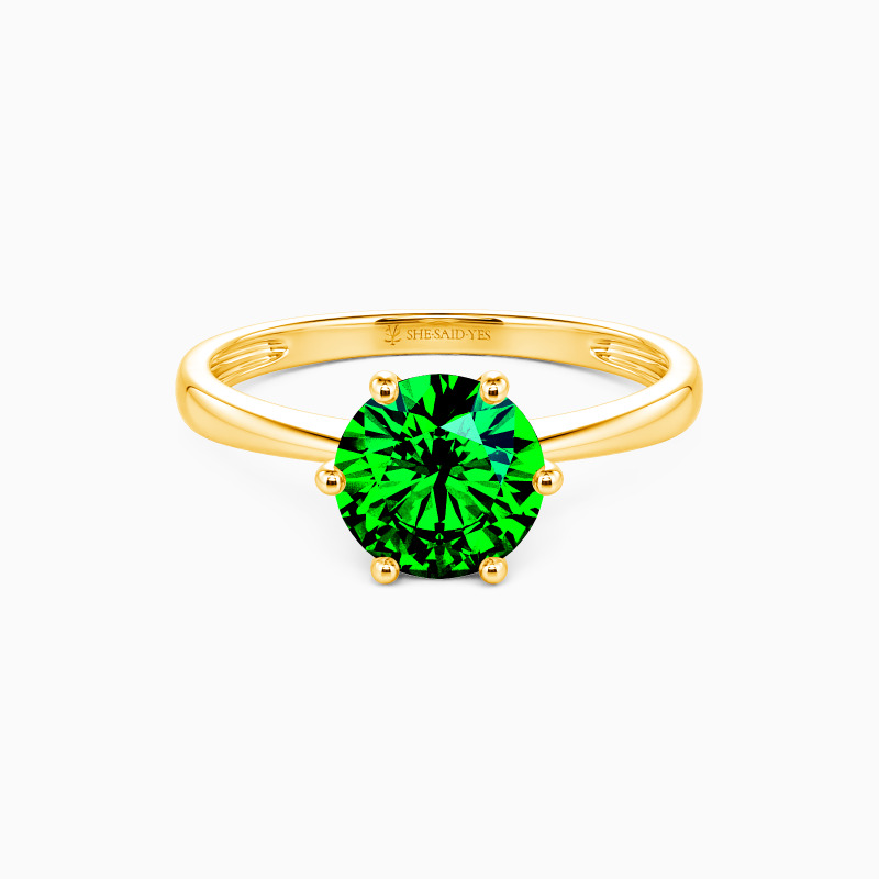 「心に灯る光」1.0ct ラウンドブリリアントカット ソリティア 婚約指輪