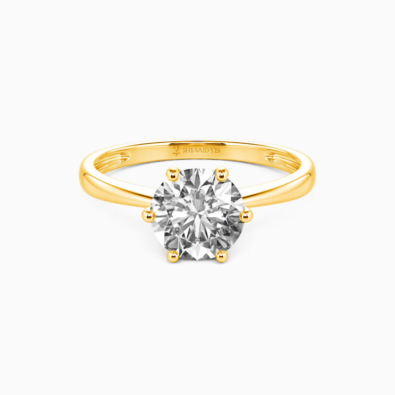 「心に灯る光」1.0ct ラウンドブリリアントカット ソリティア 婚約指輪