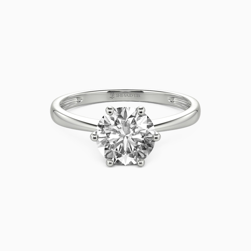 「心に灯る光」1.0ct ラウンドブリリアントカット ソリティア 婚約指輪