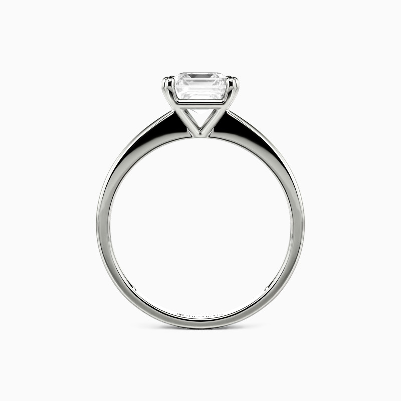 "You Mean The World To Me" 0.8ct Asscher Cut Solitaire Engagement Ring