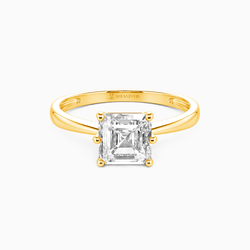 "You Mean The World To Me" 2ct Asscher Cut Solitaire Engagement Ring