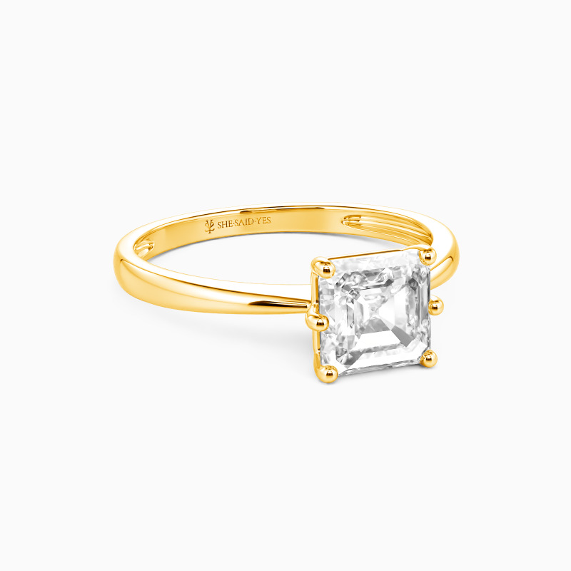 "You Mean The World To Me" 2ct Asscher Cut Solitaire Engagement Ring