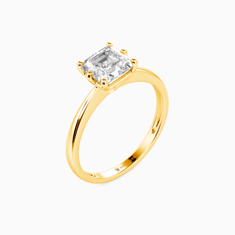 "You Mean The World To Me" 2ct Asscher Cut Solitaire Engagement Ring