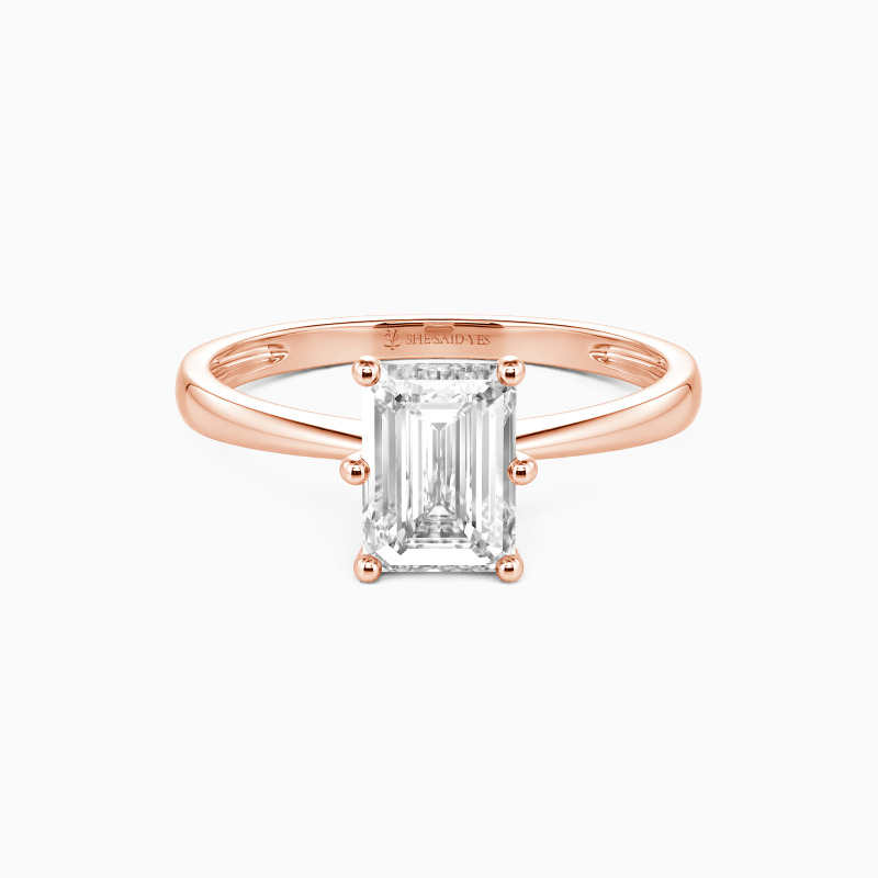"You Mean The World To Me" 3ct Emerald Cut Solitaire Engagement Ring