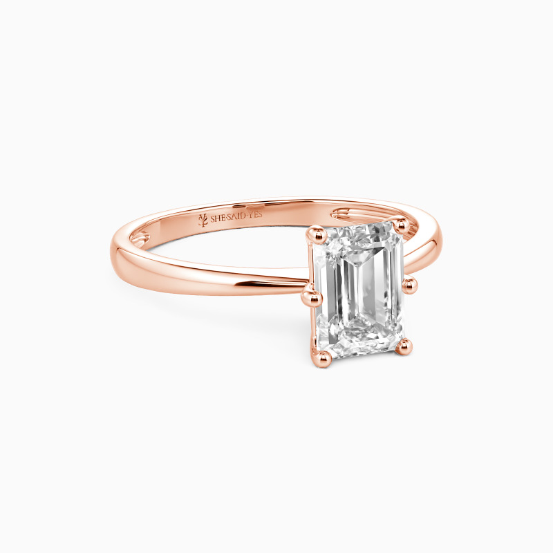 "You Mean The World To Me" 3ct Emerald Cut Solitaire Engagement Ring