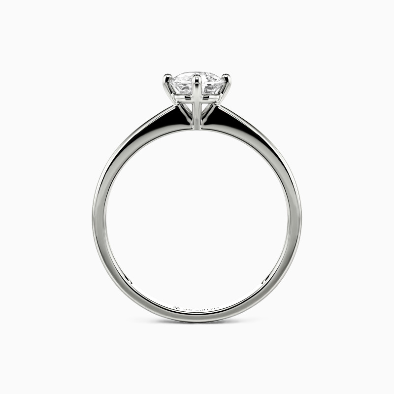 "Meine ganze Welt" 0,8ct Langkissen-Schliff Solitär Verlobungsring