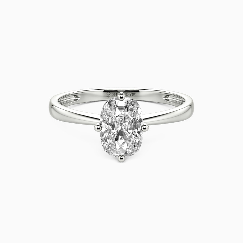"You Mean The World To Me" Fat Oblong Solitaire Engagement Ring