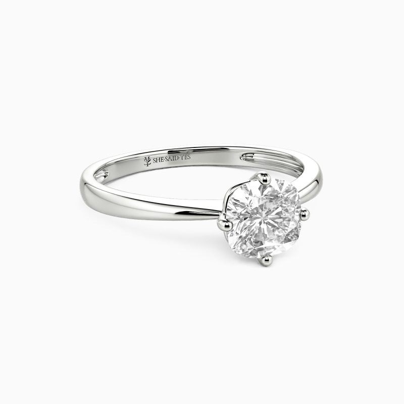 "Meine ganze Welt" 0,5ct Kissen-Schliff Solitär Verlobungsring
